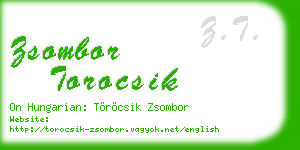 zsombor torocsik business card