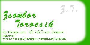 zsombor torocsik business card